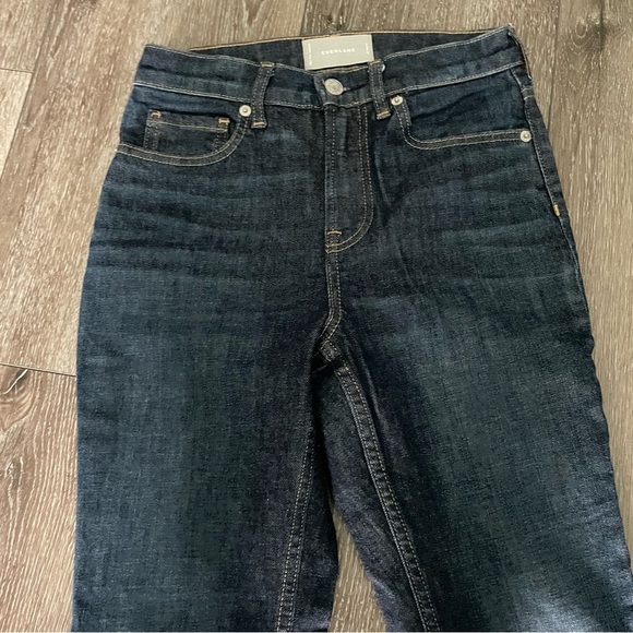 Everlane High Rise Kick Crop Raw Hem Jeans Size 25 - Picture 6 of 9